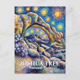 Benutzerdefinierte Joshua Tree Arch Rock Starry Ni Postkarte