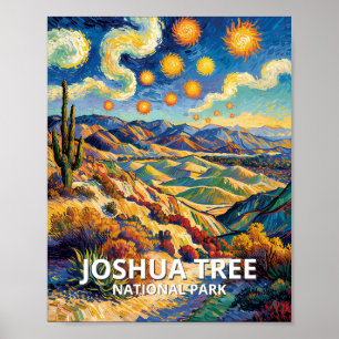 Benutzerdefinierte Joshua Tree Keys View Van Gogh Poster