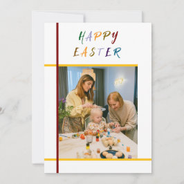 Benutzerdefinierte Joyful Oaster Grußkarte mit Fot Feiertagskarte