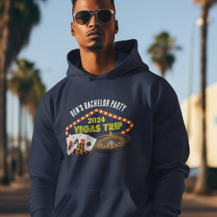 Benutzerdefinierte Junggesellenabschied Las Vegas  Hoodie