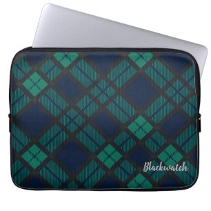 Benutzerdefinierte Karo Clan Black Watch Personali Laptopschutzhülle