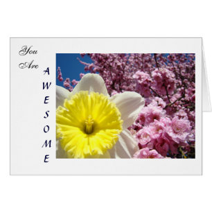 Benutzerdefinierte Karten Du bist großartig! Blume
