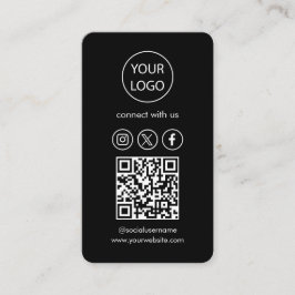 Benutzerdefinierte Karten, QR-Code für Social Medi Visitenkarte