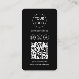 Benutzerdefinierte Karten, QR-Code für Social Medi Visitenkarte
