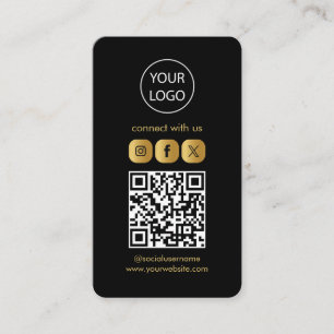 Benutzerdefinierte Karten, QR-Code für Social Medi Visitenkarte