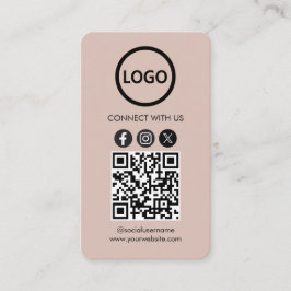 Benutzerdefinierte Karten, QR-Code für Social Medi Visitenkarte