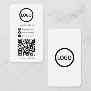 Benutzerdefinierte Karten, QR-Code für Social Medi Visitenkarte