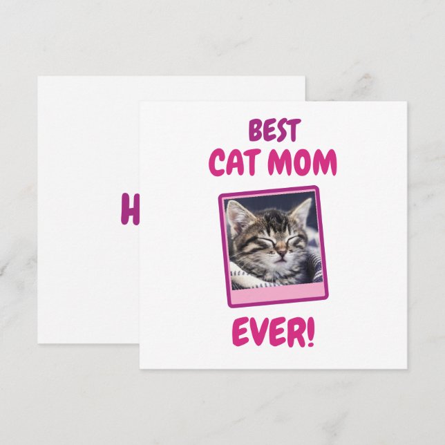 BENUTZERDEFINIERTE KATZENMUTTER MUTTER EVER HAUSTI (Vorne/Hinten)
