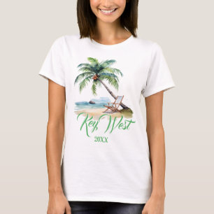 Benutzerdefinierte Key West Strand T-Shirt