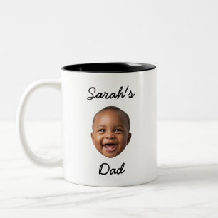 Benutzerdefinierte Kid-Seite und Name Personalisie Zweifarbige Tasse