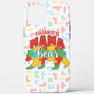Benutzerdefinierte Kinder NAME Mama Bear Autismus Case-Mate iPhone Hülle