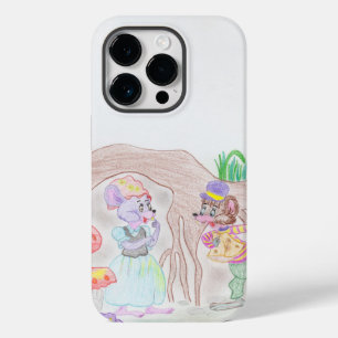 Benutzerdefinierte Kinderkunst, zwei süße Mäuse, B Case-Mate iPhone 14 Pro Hülle
