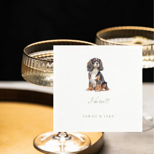 Benutzerdefinierte King Charles Spaniel Haustier H Serviette