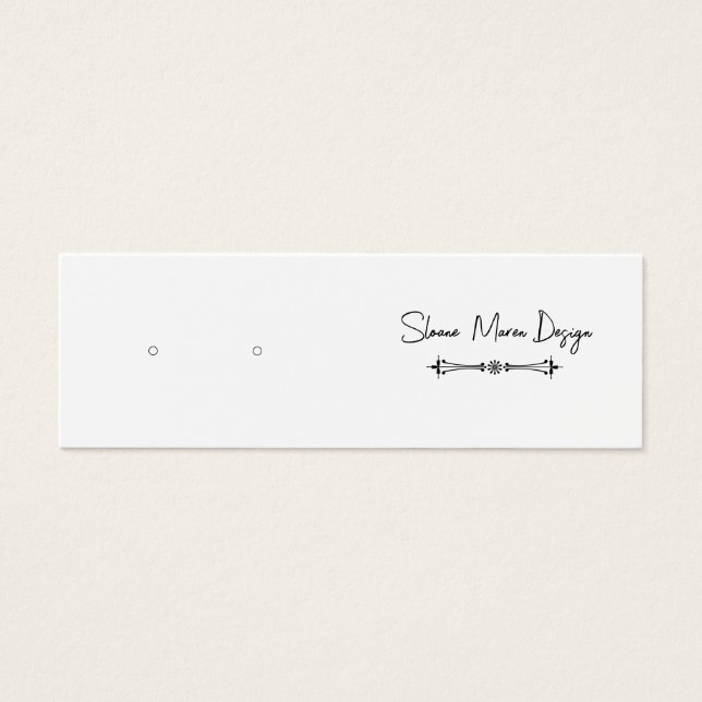 Benutzerdefinierte klassische Mini-Post/Stud-Earri (Vorderseite)