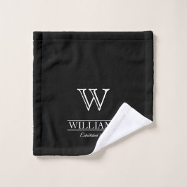 Benutzerdefinierte, klassische Monogrammfamilie Waschlappen