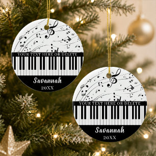 Benutzerdefinierte Klaviertastatur Musiknoten Pers Keramik Ornament