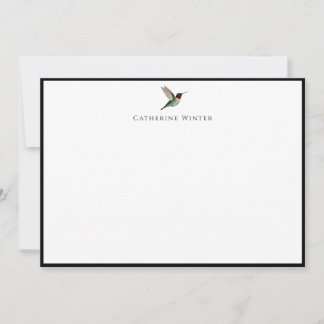 Benutzerdefinierte Kolibri-Notizkarte Mitteilungskarte