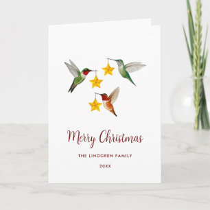 Benutzerdefinierte Kolibris Frohe Weihnachten
