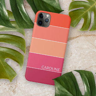 Benutzerdefinierte Koralle-Pfirsich-Orange-Magenta Case-Mate iPhone Hülle