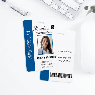 Benutzerdefinierte Krankenhaus-Mitarbeiter-Foto-ID Ausweis
