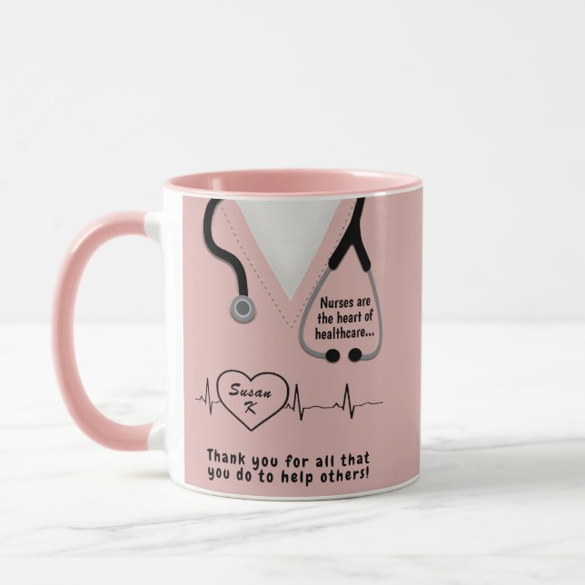 Benutzerdefinierte Krankenversicherung Danke, den  Tasse (Links)
