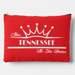 Benutzerdefinierte Krone Pageant Pocket Sash Bag Zubehörtasche