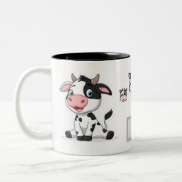 Benutzerdefinierte Kuh-Tasse Zweifarbige Tasse