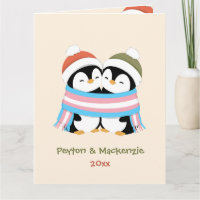 Benutzerdefinierte Kuschel-Trans-Pinguine Weihnach