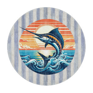Benutzerdefinierte Küsten-/nautische/Strand-Marlin Schneidebrett