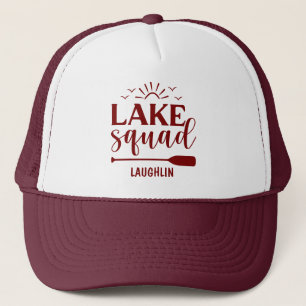 Benutzerdefinierte Lake Squad Vibes Urlaub Camping Truckerkappe