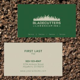 Benutzerdefinierte Landscaping Lawn Care Business  Visitenkarte