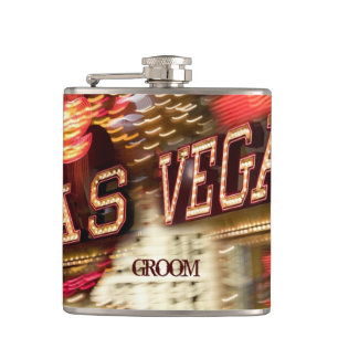 Benutzerdefinierte Las Vegas Hochzeit Alkohol Hip Flachmann