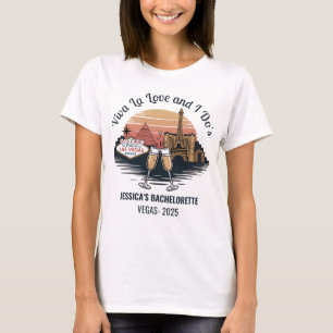 Benutzerdefinierte Las Vegas Junggesellinnenbraut T-Shirt
