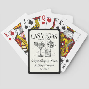 Benutzerdefinierte Las Vegas Junggesellinnenparty  Spielkarten