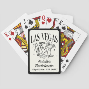 Benutzerdefinierte Las Vegas Junggesellinnenparty  Spielkarten