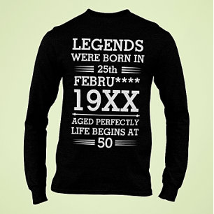 Benutzerdefinierte Legenden waren im Datumsmonatsa T-Shirt