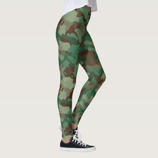 Benutzerdefinierte Leggings der grünen Camouflage (Rechts)