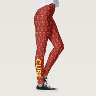 Benutzerdefinierte Leggings mit rotem und gelbem B