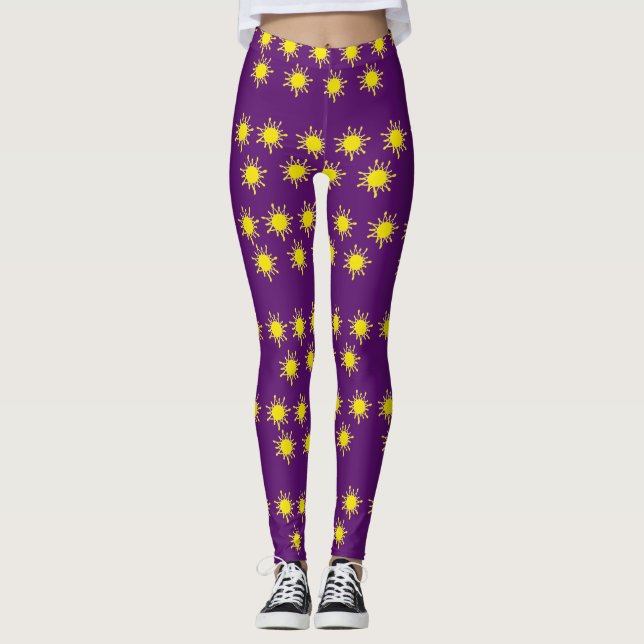 Benutzerdefinierte Leggings Sun (Vorderseite)