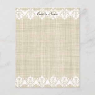 Benutzerdefinierte Leinen- und Spitzenflyer Flyer