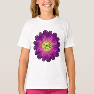 Benutzerdefinierte leuchtende Neon-Lila und Rosa D T-Shirt