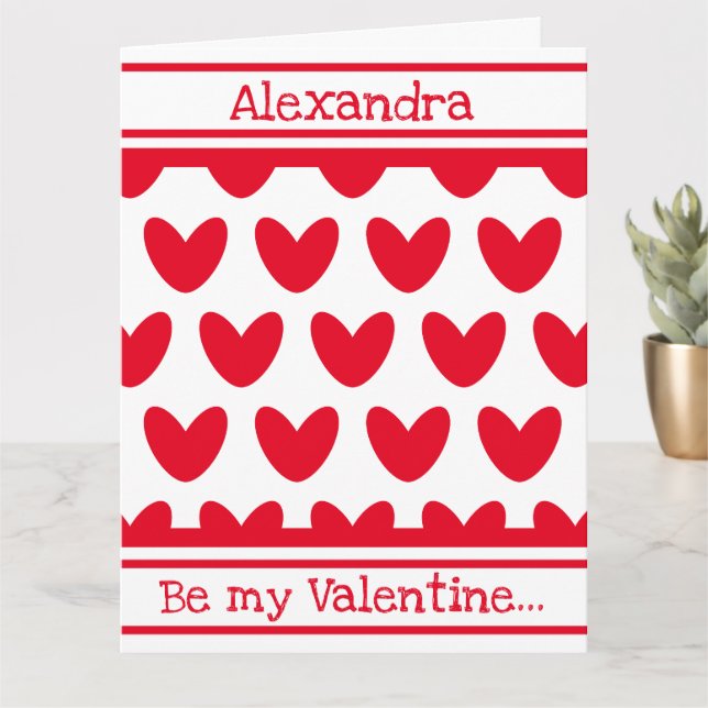 Benutzerdefinierte Liebe HerzValentinstag-Karte Karte (Kleine Pflanze)
