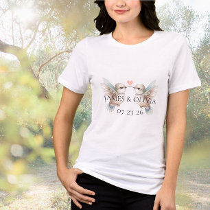 Benutzerdefinierte Liebenswürdige Kolibri-Herz-Hoc Tri-Blend Shirt