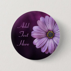 Benutzerdefinierte lila Blume Button