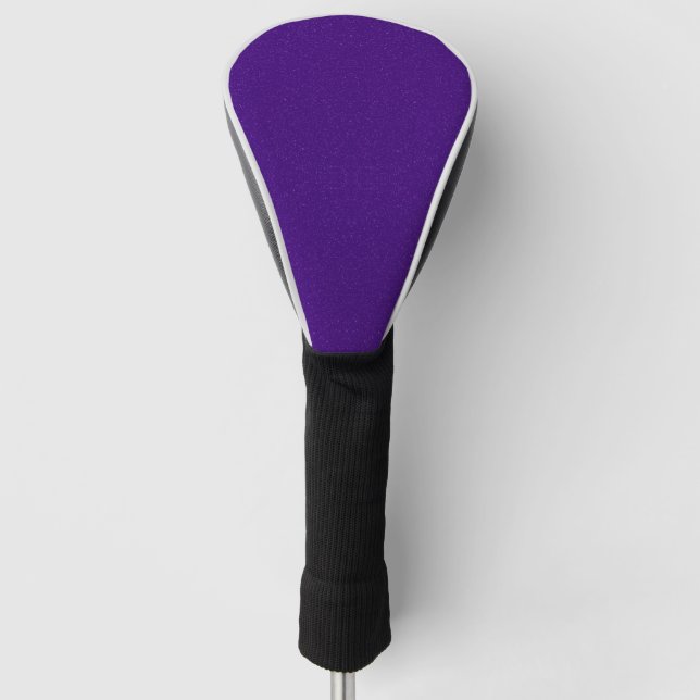 Benutzerdefinierte Lila Lärm-Golf-Kopfabdeckung Golf Headcover (Vorderseite)