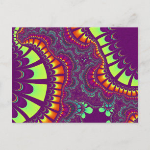 Benutzerdefinierte Lila Rainbow-Remix-Postkarte Postkarte
