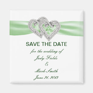 Benutzerdefinierte Limone Hearts Speichern des Dat Magnet