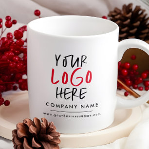 Benutzerdefinierte Logo-Aufkleber Branding in Un Kaffeetasse