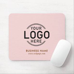 Benutzerdefinierte Logo-Blende Rosa einfache Name- Mousepad