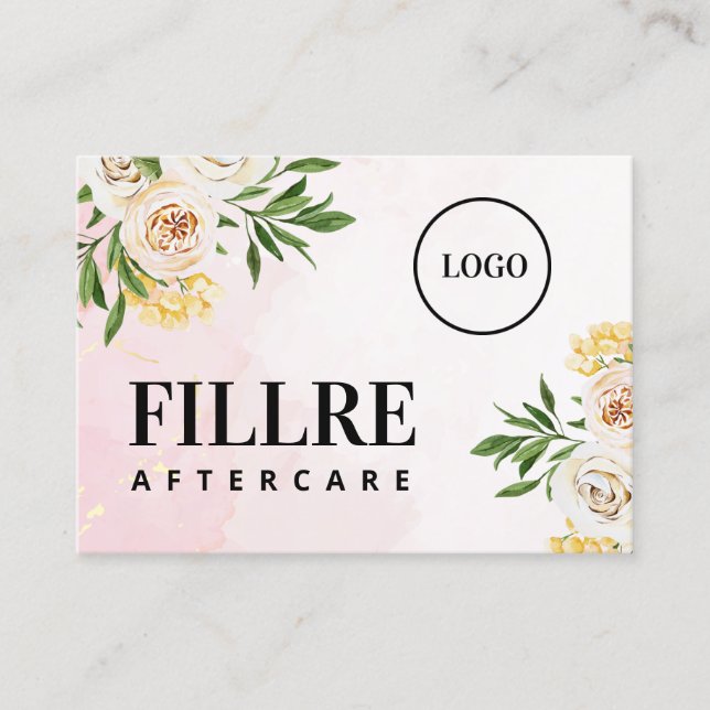 Benutzerdefinierte Logo-Frühjahrskarte Visitenkarte (Vorderseite)